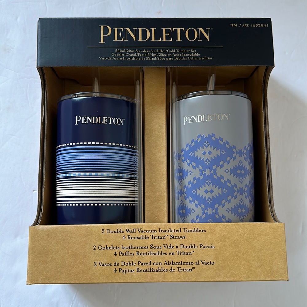 Pendleton 2 double wall vacuum insulated Tumblers